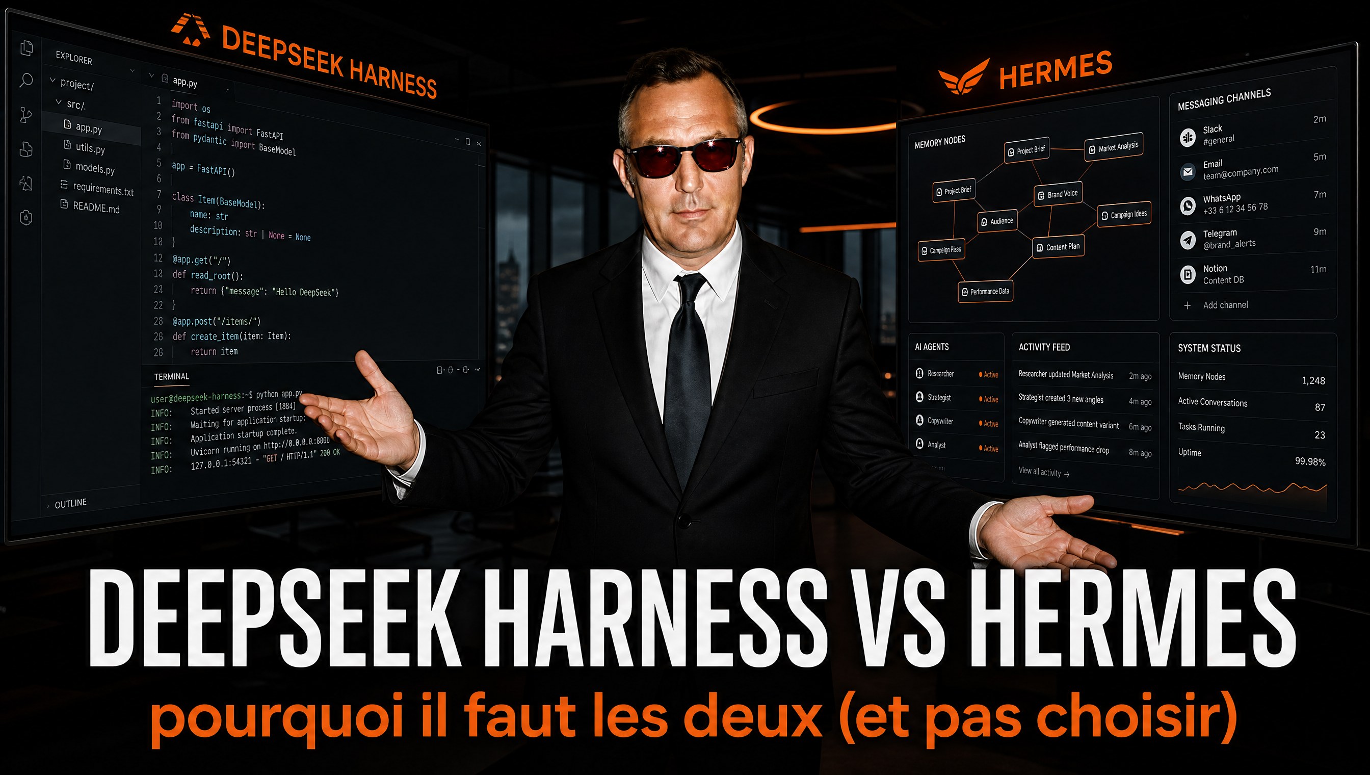 DeepSeek Harness vs Hermes: why you need both (and shouldn't choose)