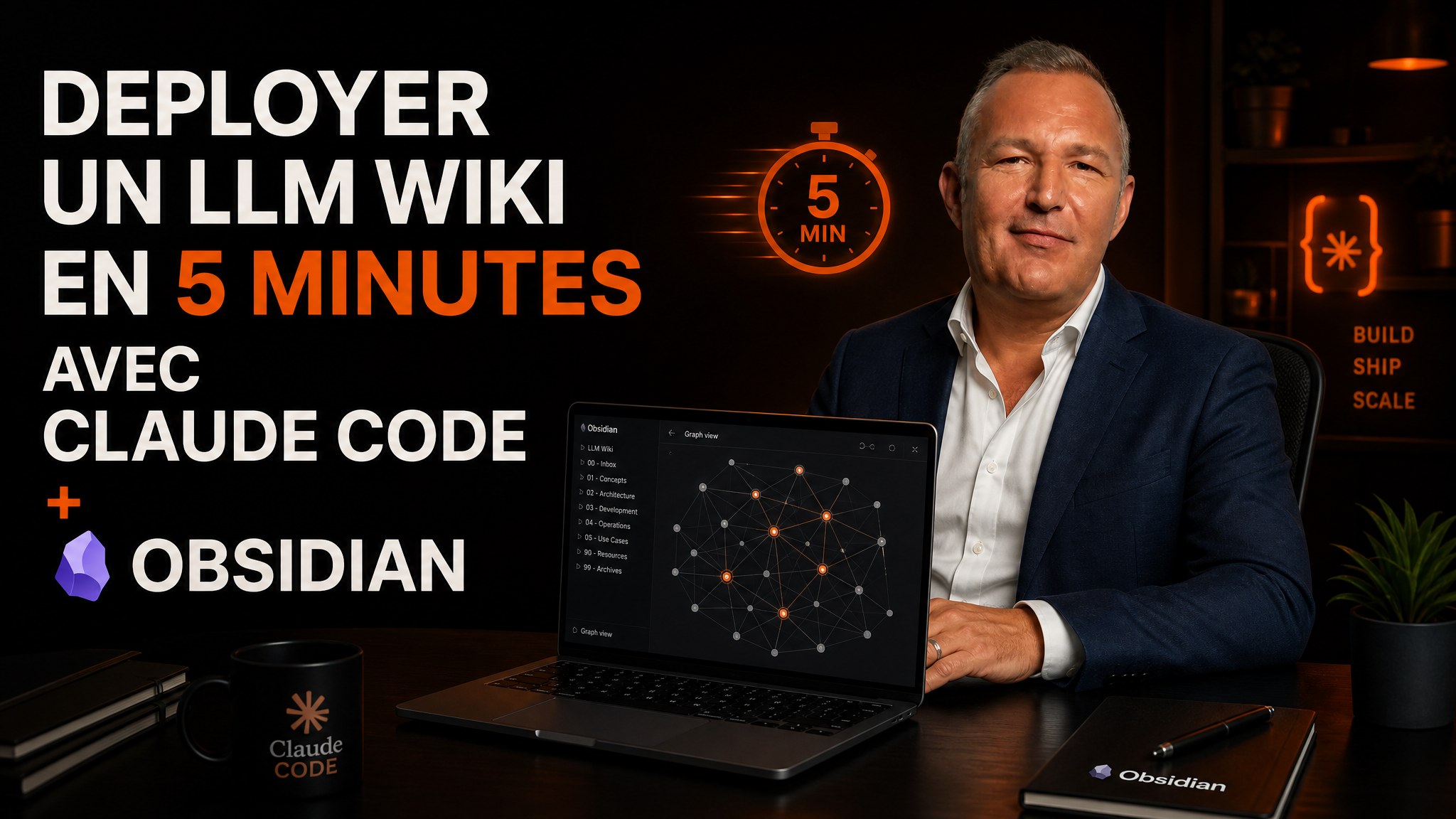 Deploy an LLM Wiki in 5 minutes with Claude Code + Obsidian