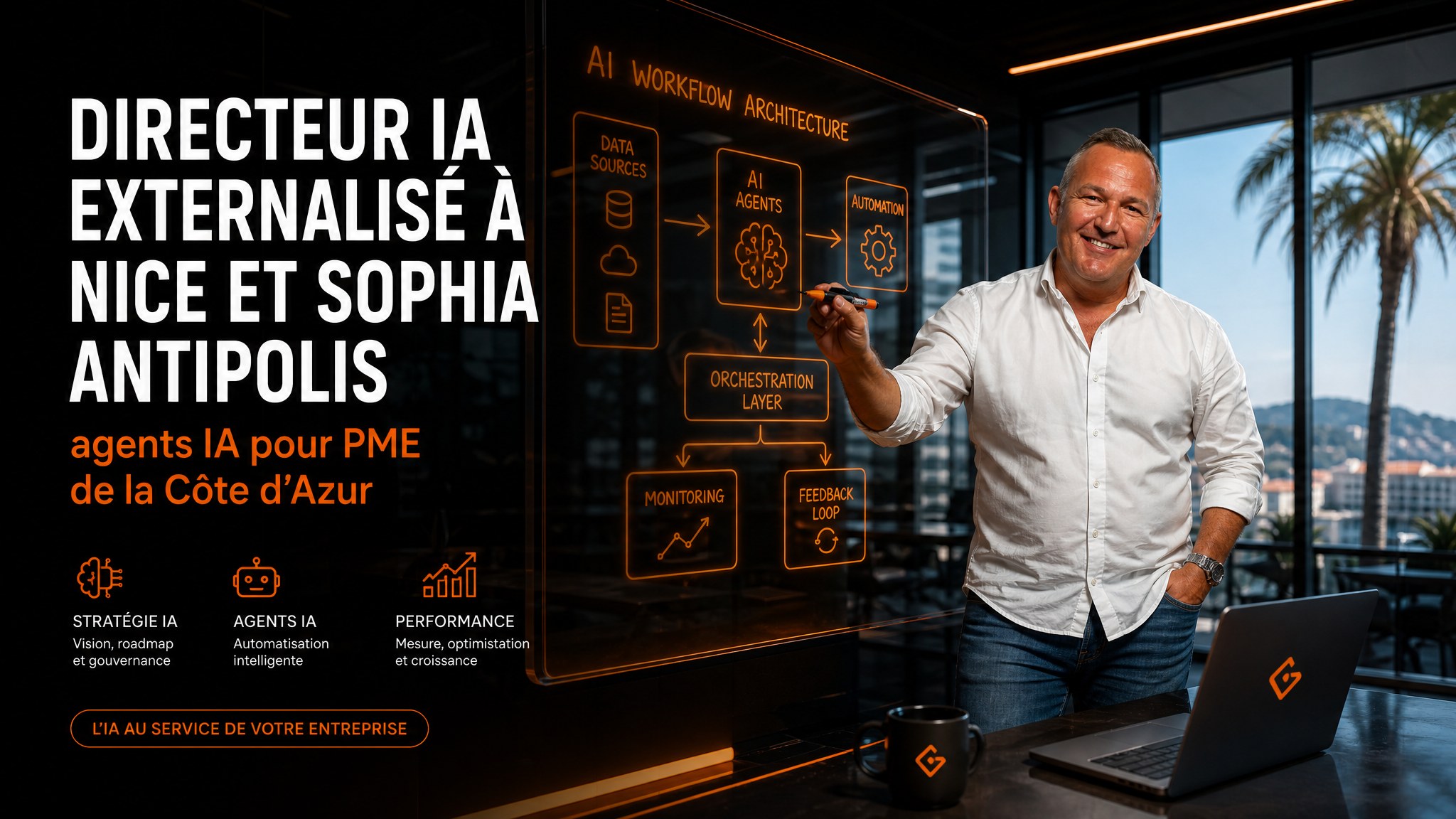 Fractional AI Director in Nice & Sophia Antipolis: AI Agents for French Riviera SMBs